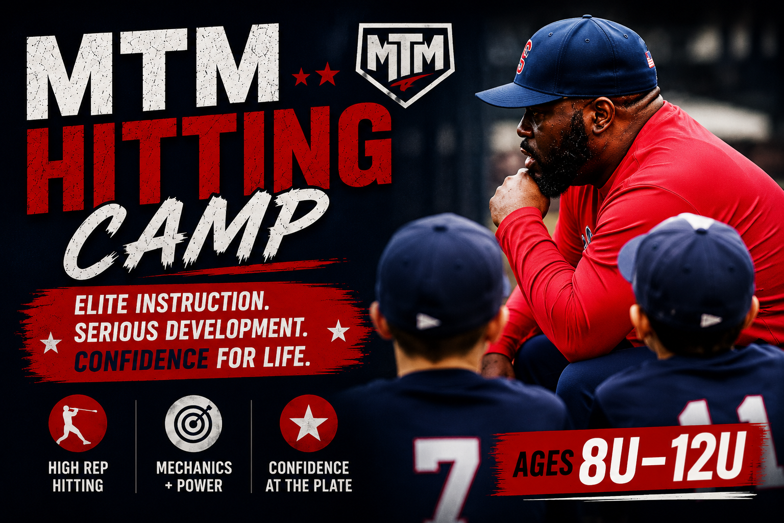 MTM Hitting Development Camp (Ages 8u-10u, 11u-12u) - July 5, 2026